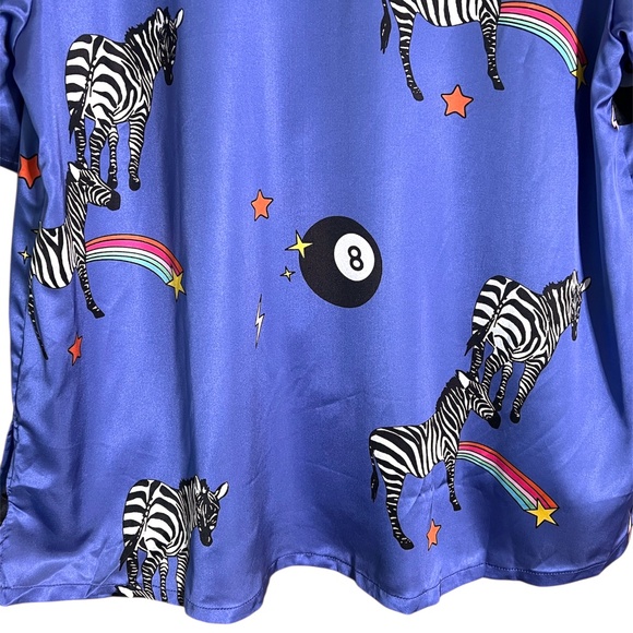 NWT Dressed In LALA Get Lucky Satin TOP ONLY - Picture 10 of 12